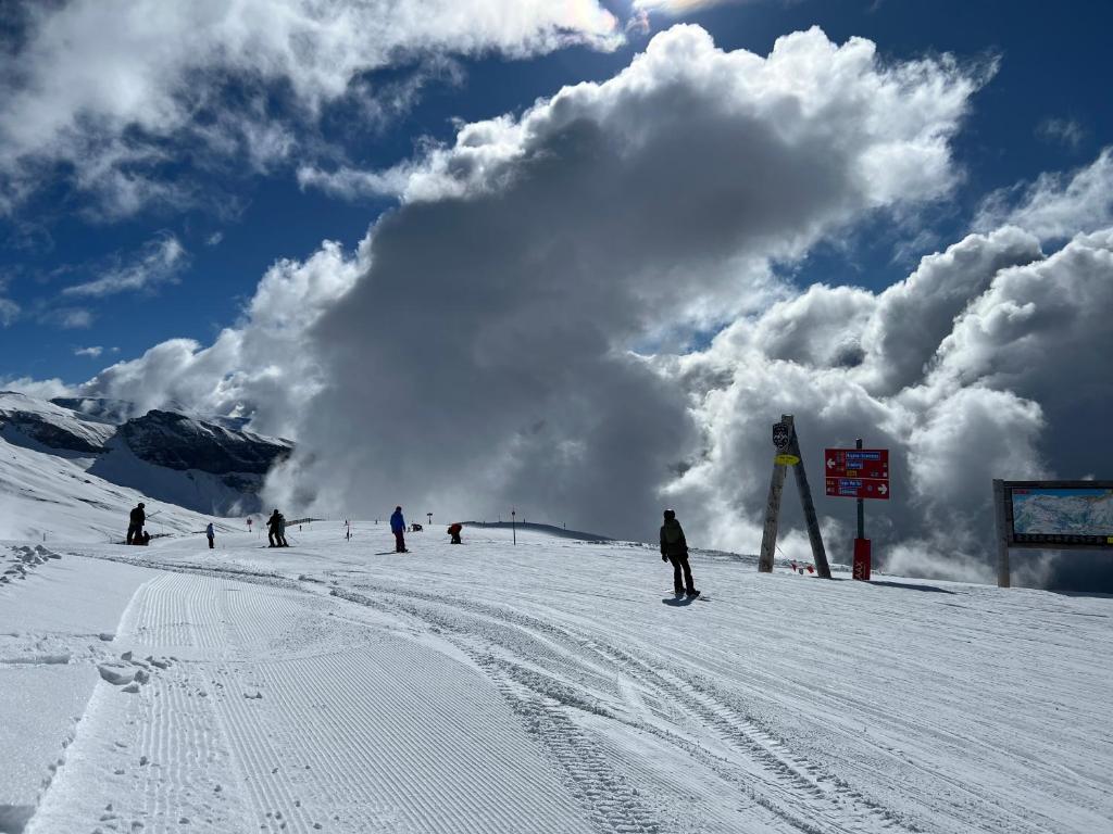 Towering peaks of the Italian Dolomites at sunset